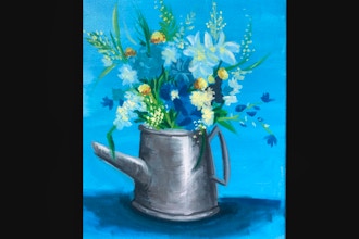 Blue Bouquet – Paint and Sip
